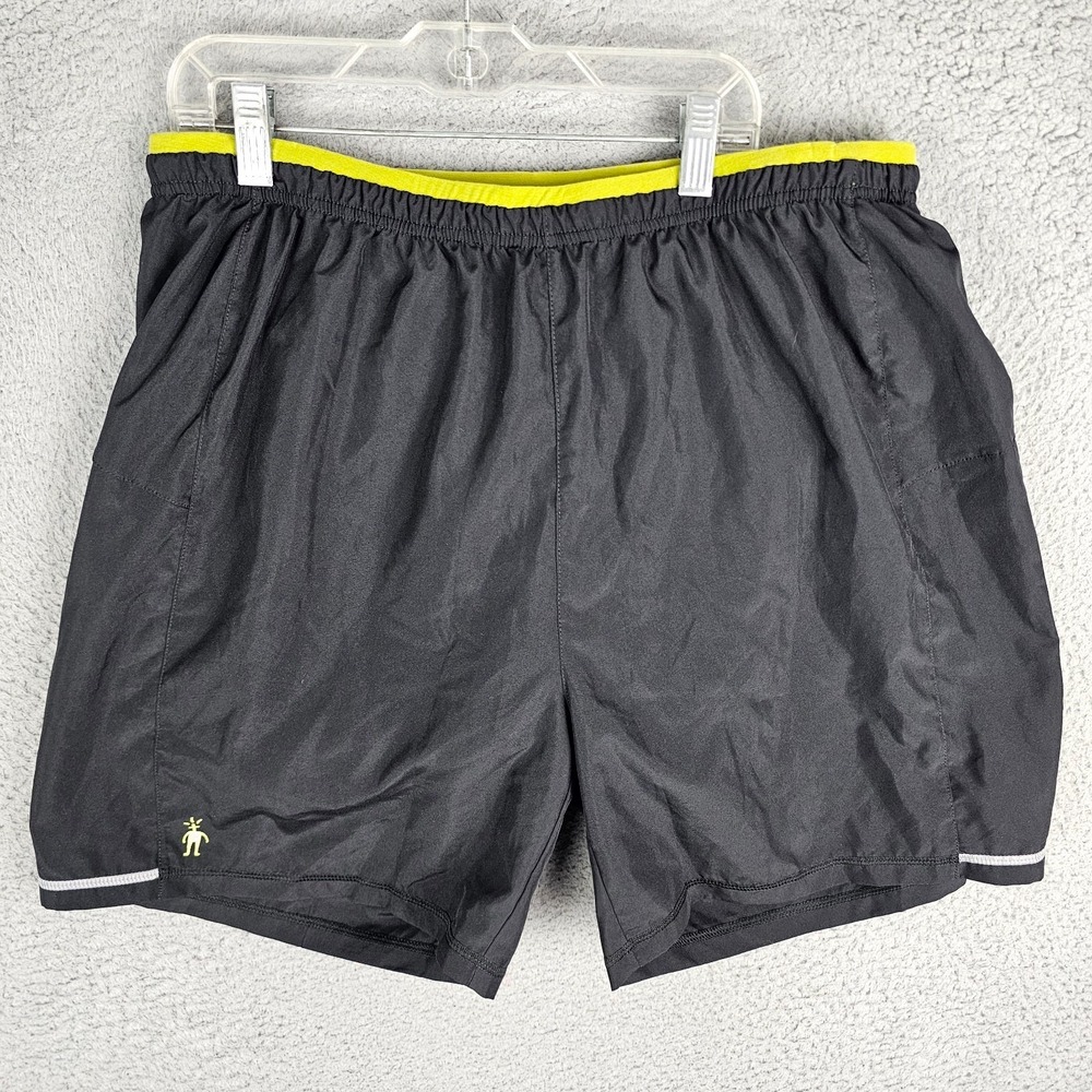 Smartwool PhD Running Shorts Mens Large Athletic Gym Stretch Drawstring Waist‎